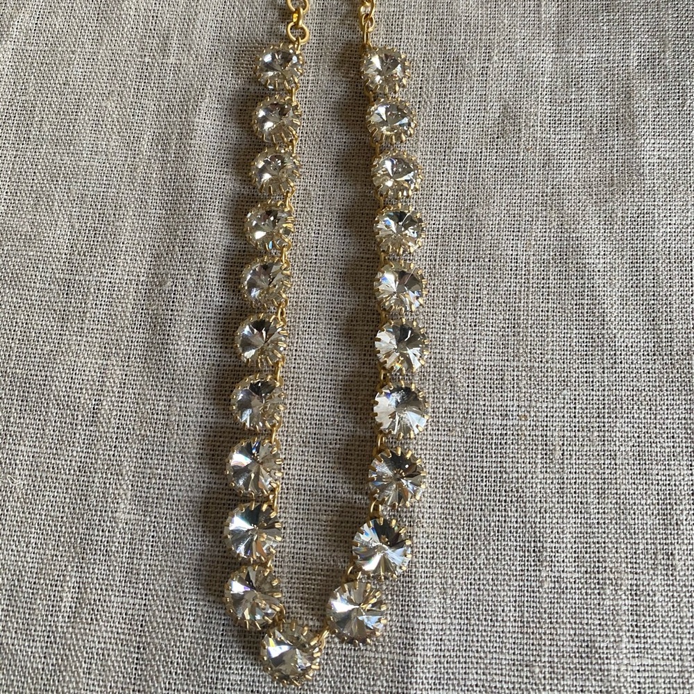 J Crew Iridescent Swarovski Crystal Necklace